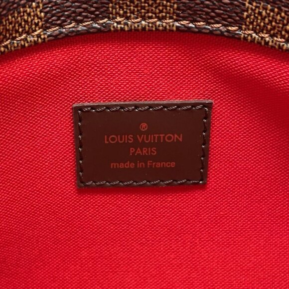 LOUIS VUITTON Bloomsbury Size PM Damier Ebene Canvas Red - Picture 12 of 15